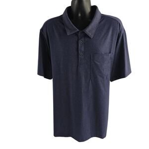 Duluth Men's Powercord Standard Fit‎ Short Sleeve Polo 70902 2XL blue 6750